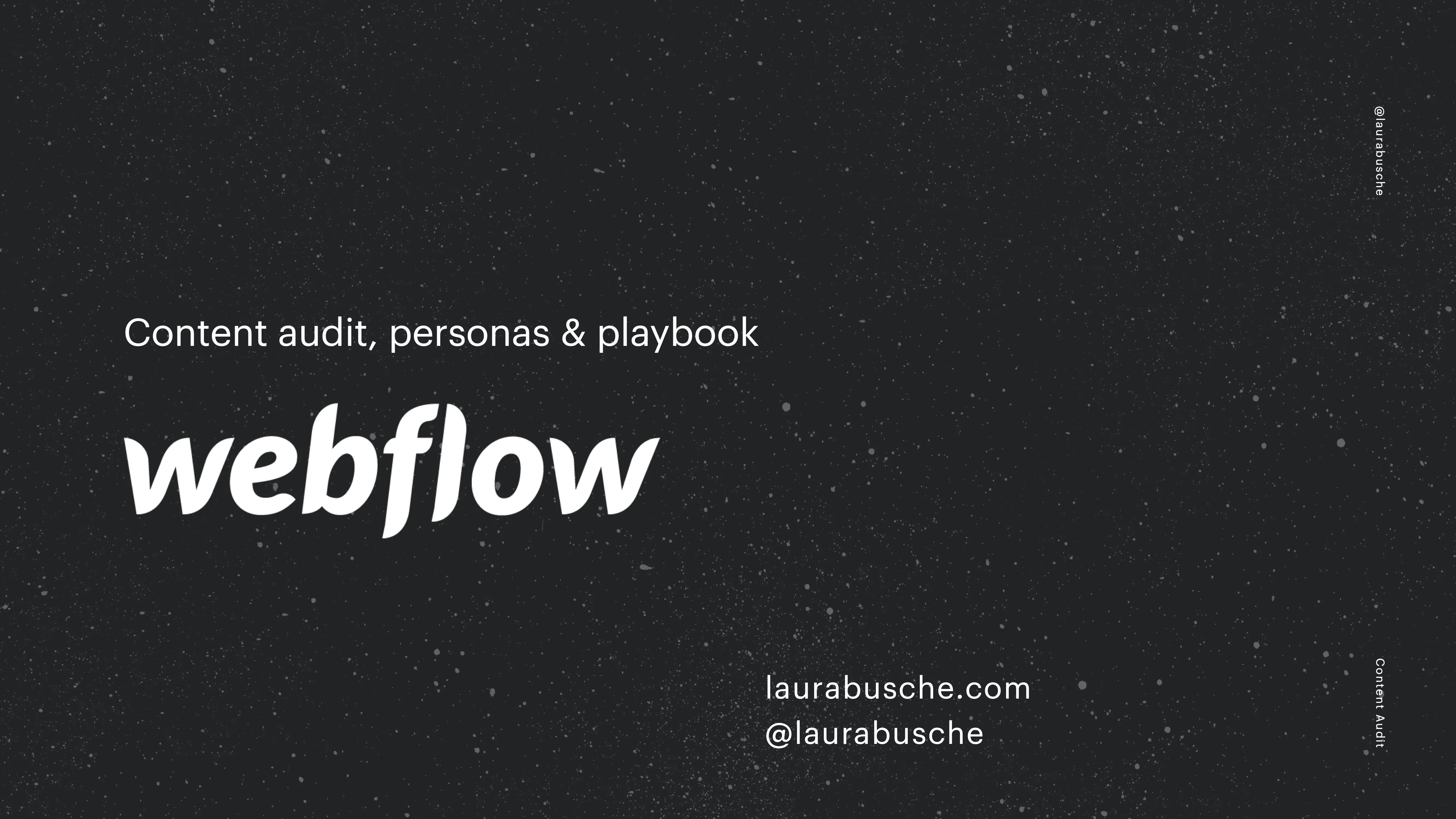Webflow content audit