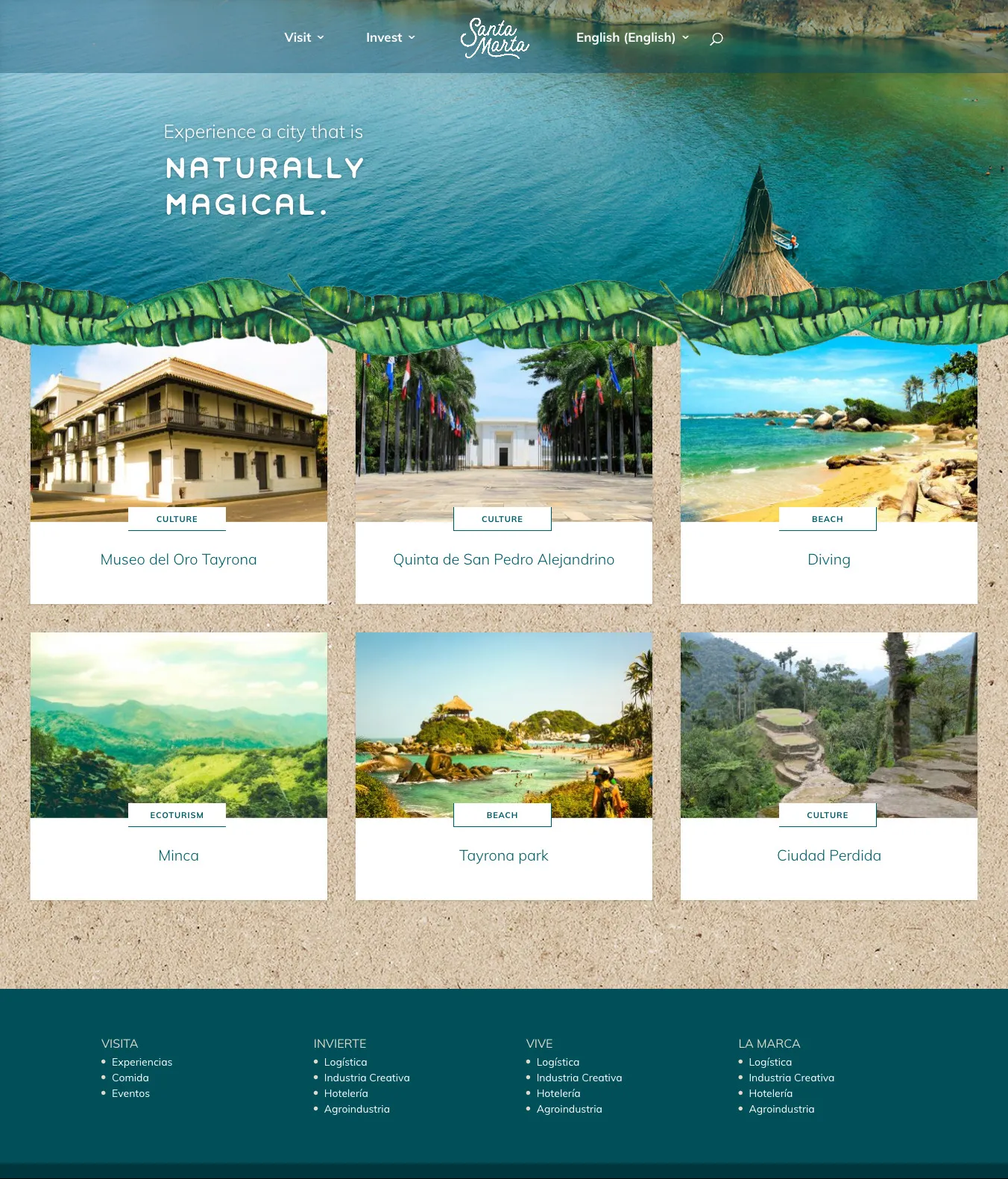 Santa Marta website