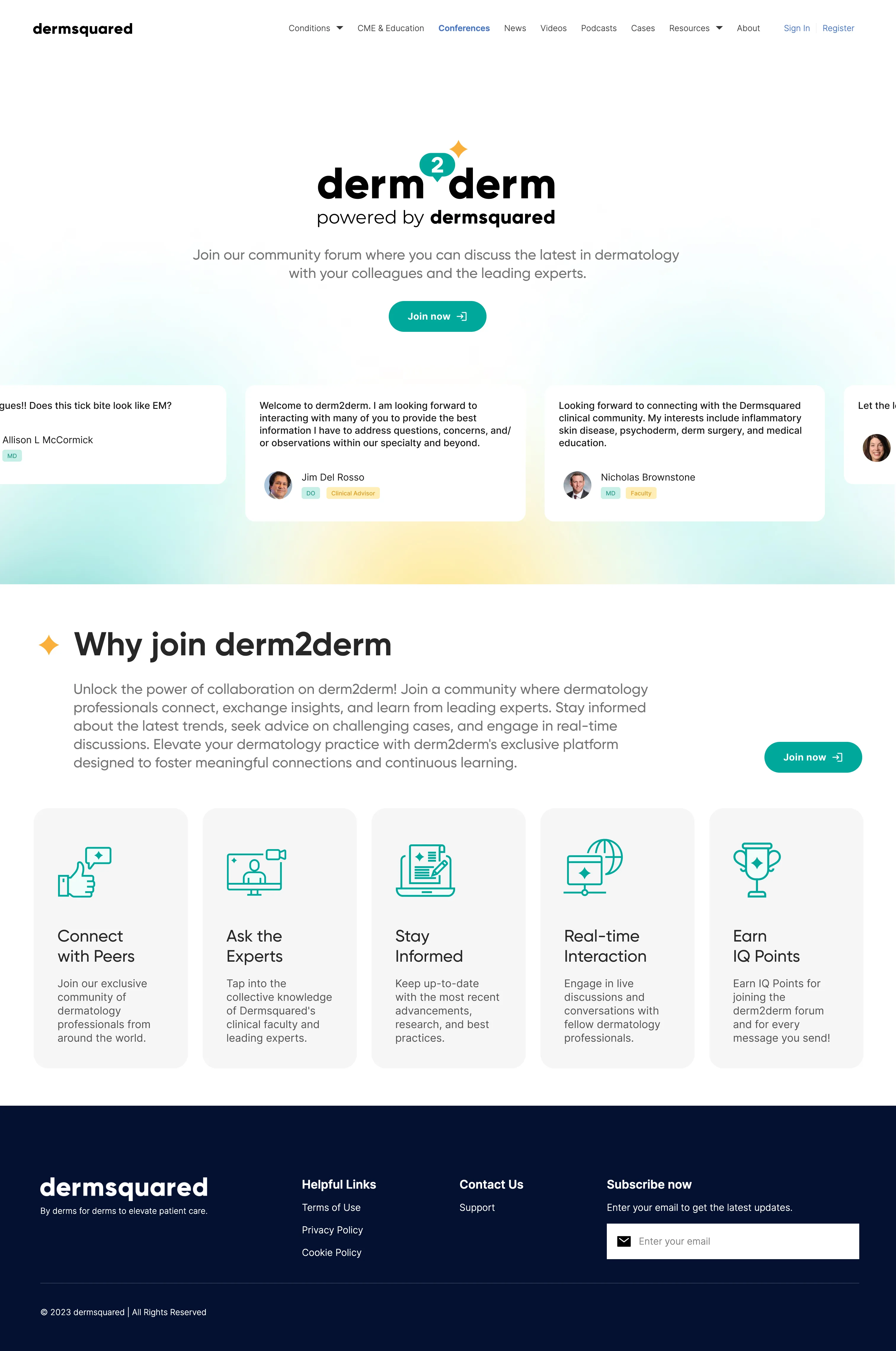Dermsquared Polaris landing page